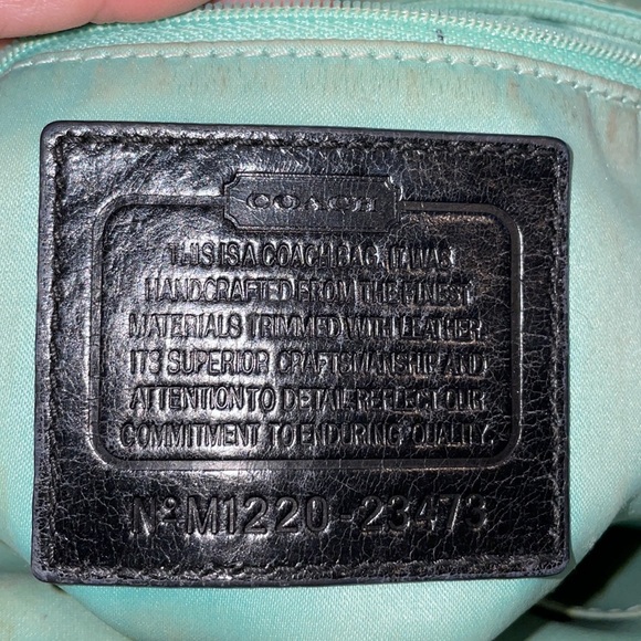 Coach Canvas black shoulder bag - Picture 4 of 5